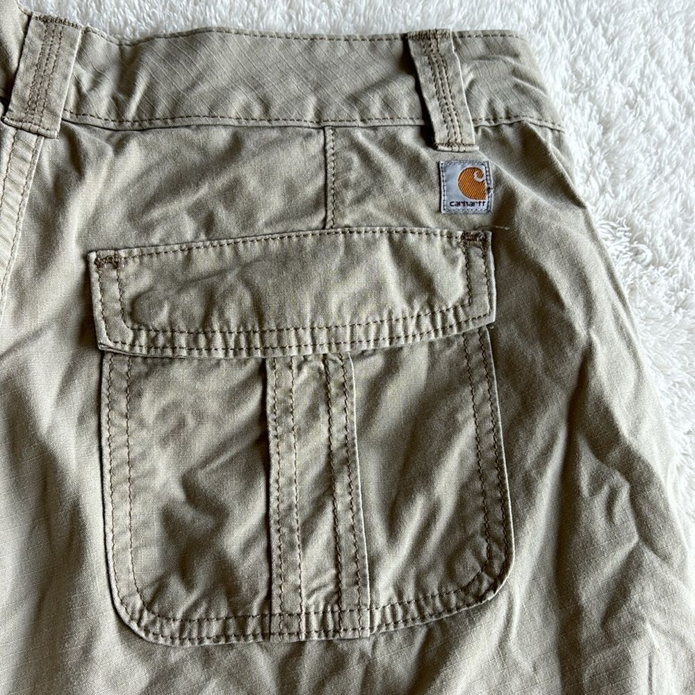 Carhartt Cargo Tan Utility Original Fit Shorts‎ vintage women’s size 10